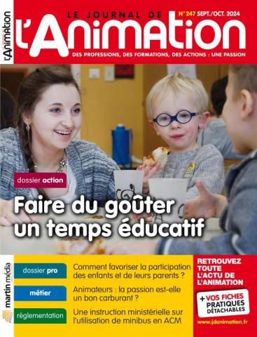 image de couverture / enfants et animatrice
