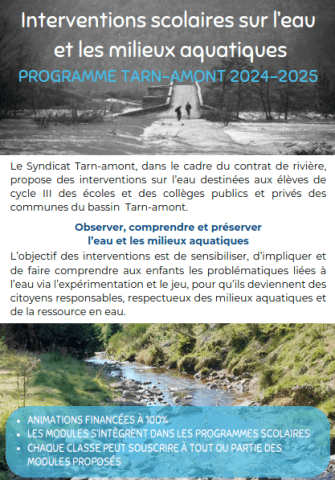 Plaquette SM Tarn Amont